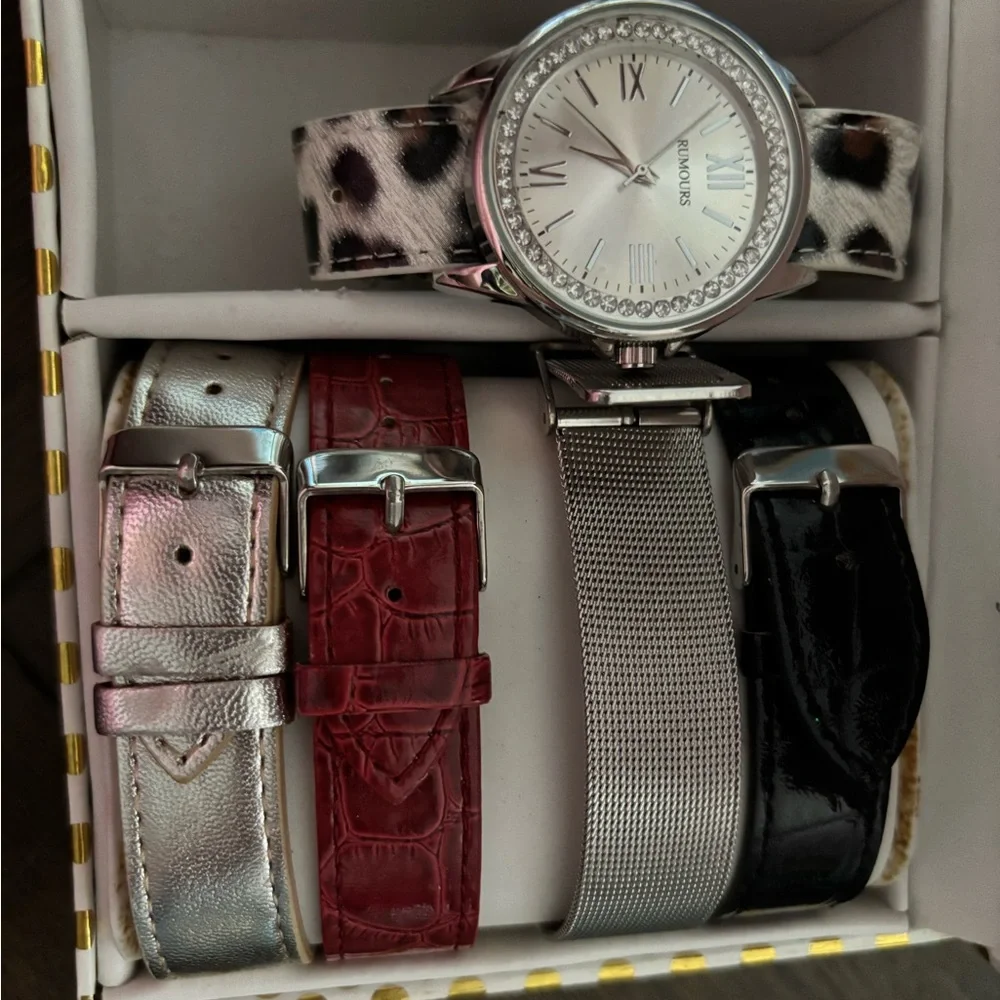 Rumours Interchangeable Strap Watch Set